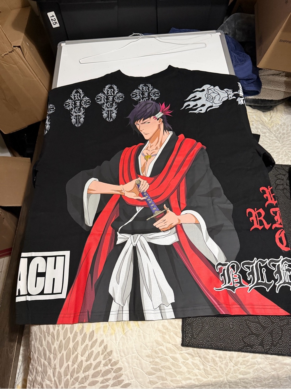 This shirt is the official Civil Regime x Bleach Collaboration "Koga Kuchiki"